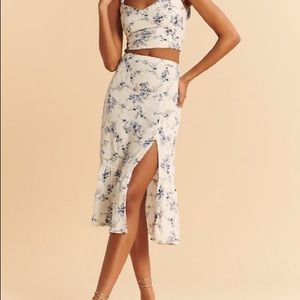 Abercrombie & Fitch floral matching skirt and top set